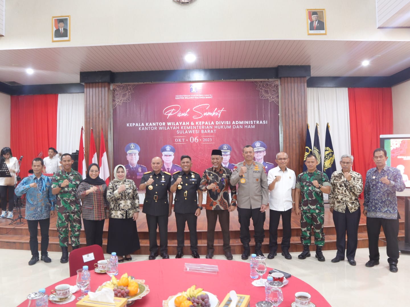 Hadiri pisah sambut Kakanwil Kemenkumham Sulbar Danrem 142/Tatag siap bersinergi dan berkolaborasi