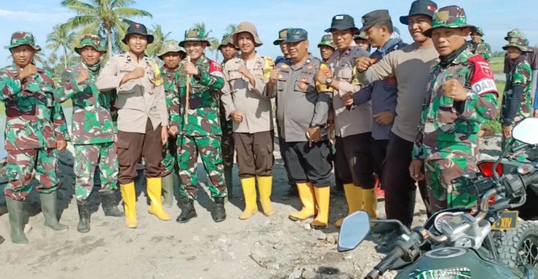 Dansatgas TMMD ke-119 Kodim 1404/Pinrang Tinjau Pencapaian Sasaran TMMD