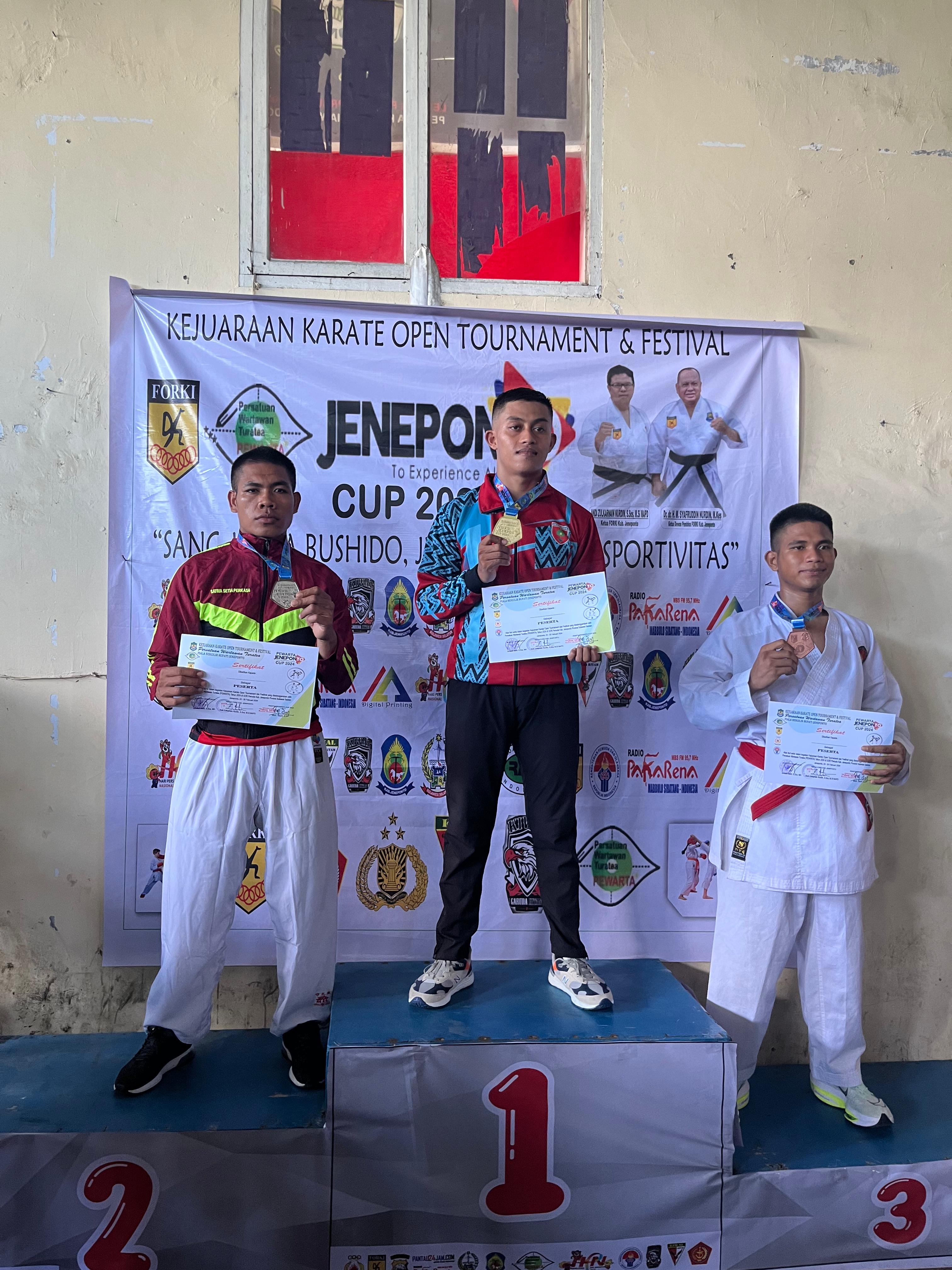 Atlet Karate Kodam XIV/Hsn Kembali Meraih Prestasi Pada Ajang Kejuaraan Karate PEWARTA CUP 2024