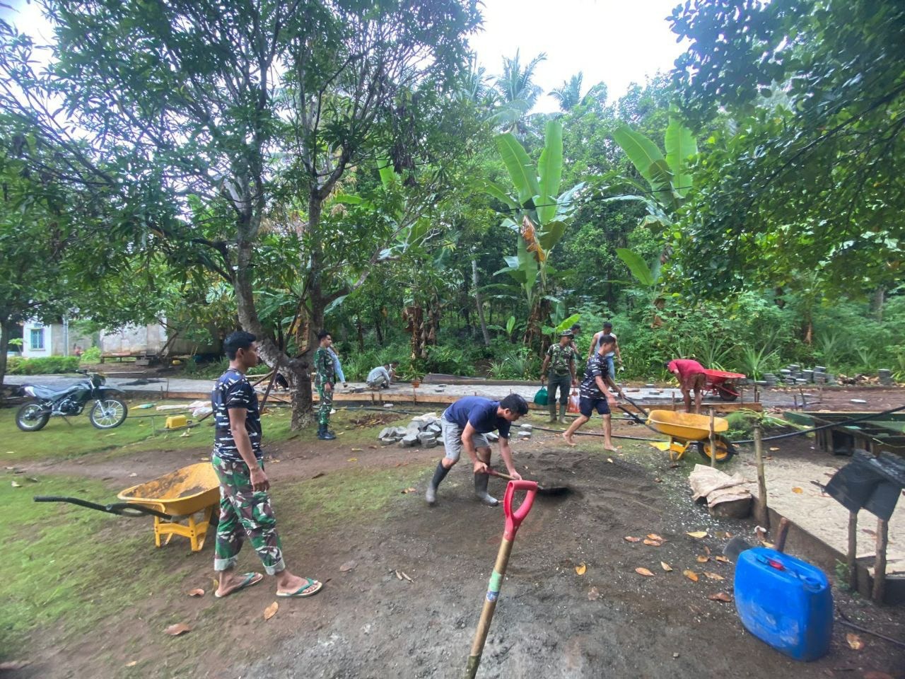 Hari ke-11 pelaksanaan TMMD Ke-119 Kodim 1418/Mamuju menunjukan progress perubahan yang signifikan