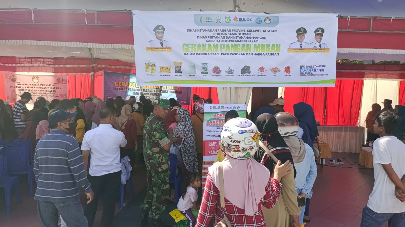 Kodim 1415/Selayar Sukseskan Gerakan Pangan Murah Dalam Rangka Stabilisasi Pasokan Dan Harga Pangan