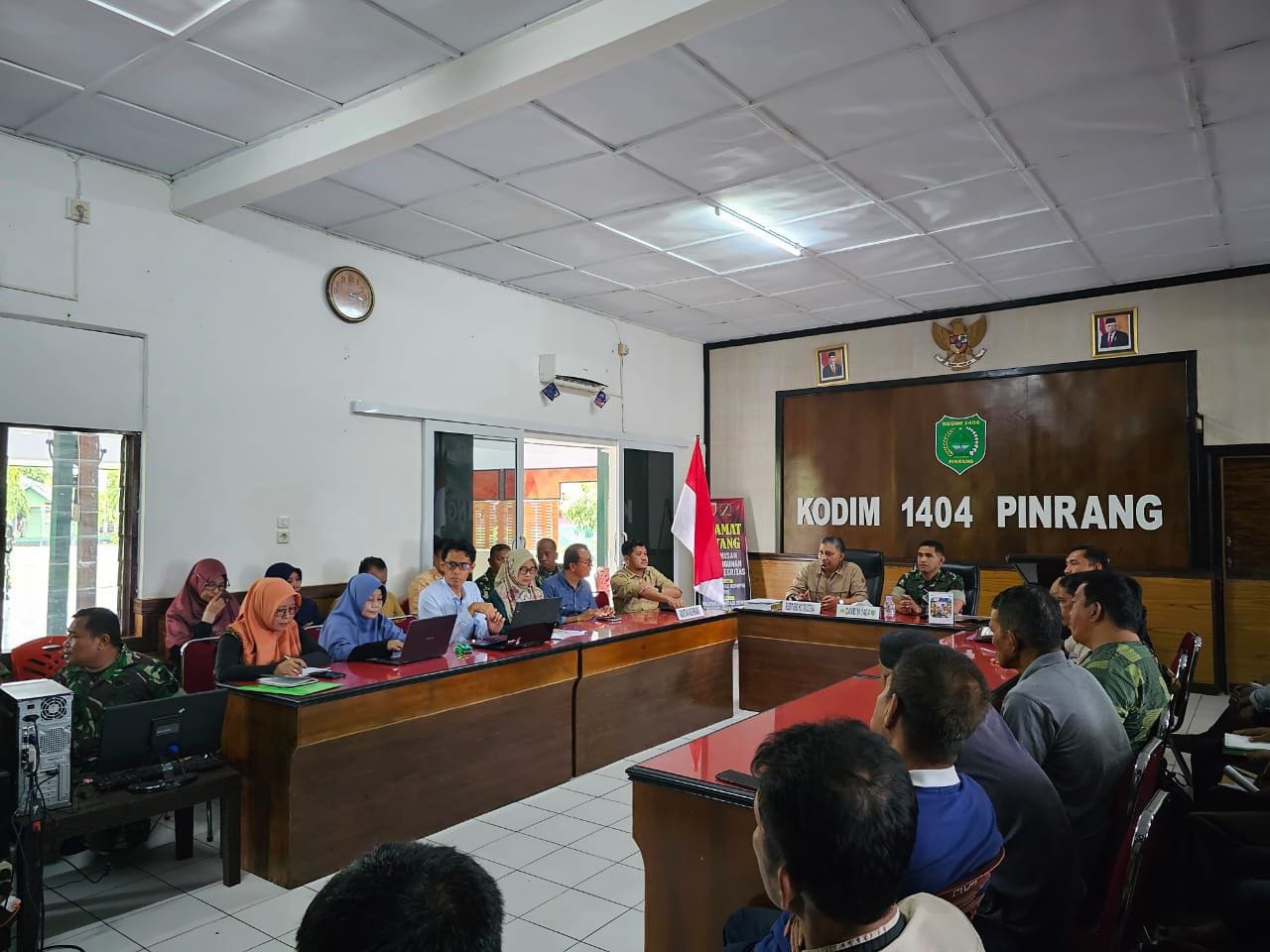 Sukseskan Program Opsla Rawa, Dandim 1404/Pinrang Rapat Dengan Sesdit Ditjen Hortikultura Kementerian Pertanian RI Dan Stakeholder Terkait