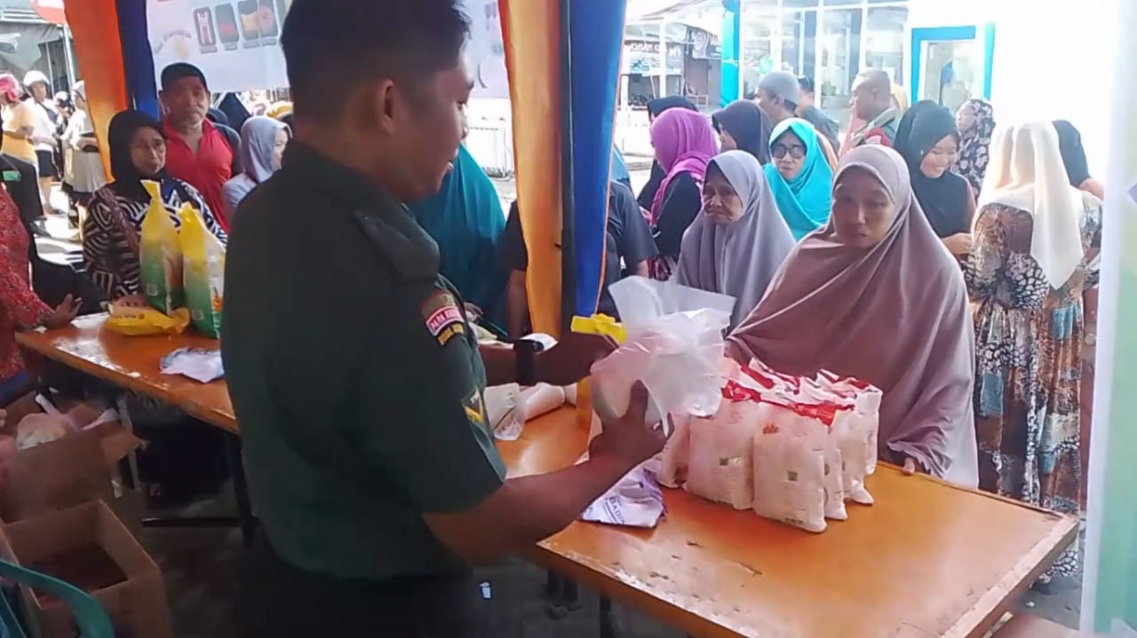 Kodim 1406/Wajo Bersama Pemkab Wajo dan Instansi Terkait Sukses Gelar Gerakan Pangan Murah