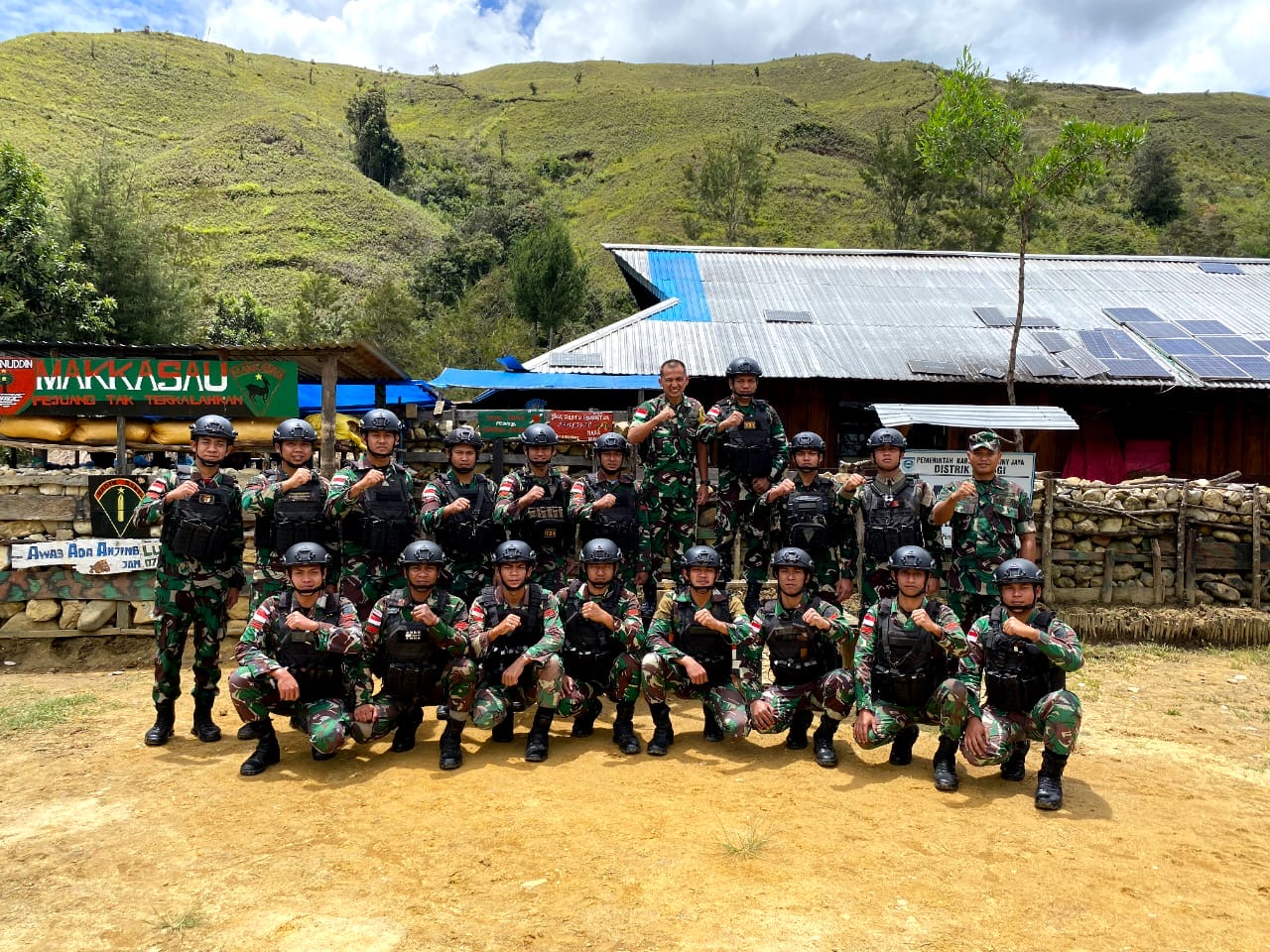 Tim Dalwasops Kodam XVII/Cen Tinjau Langsung Prajurit Rusa Hitam 721 Di Papua Pegunungan