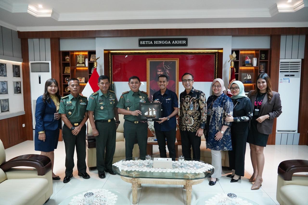 Pangdam XIV/Hsn Sambut Hangat Audiensi Rombongan Bank Mandiri Region X Sulawesi &amp; Maluku di Makodam