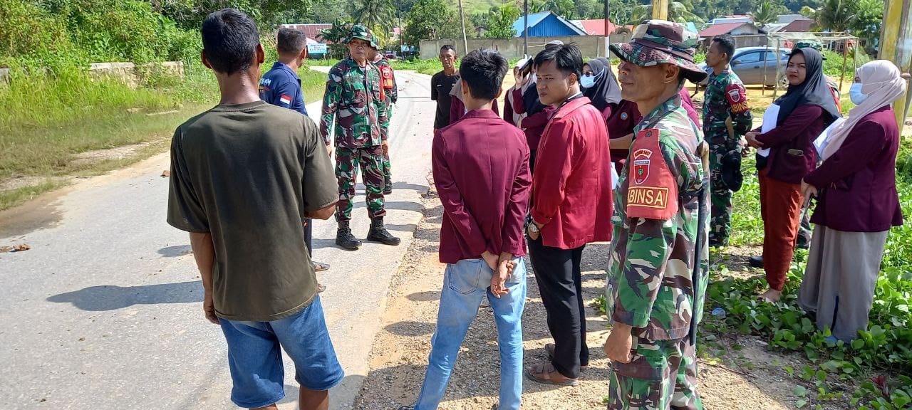 Koramil 1417-12/Soropia Sinergi Bersama Aparat Wilayah Dalam Giat Karbak