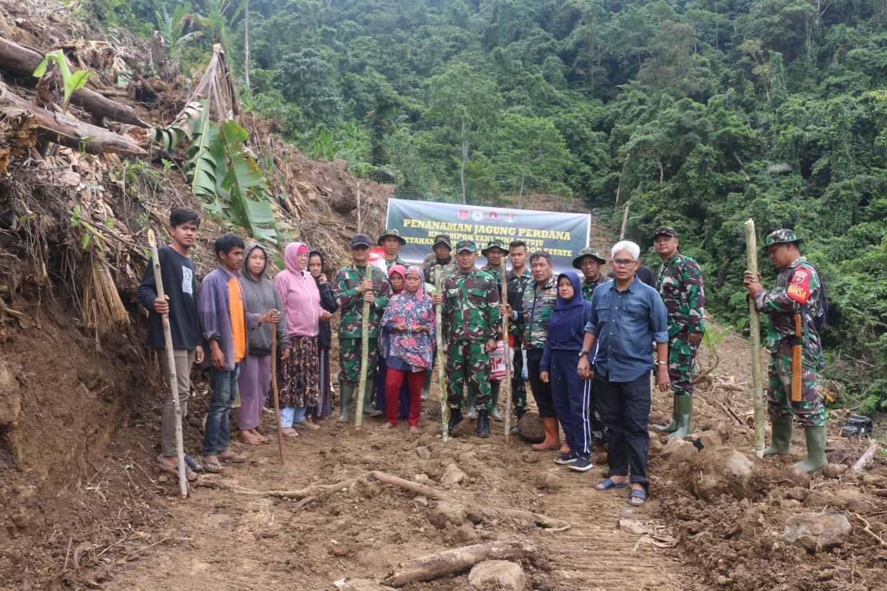 Wujudkan Ketahanan Pangan, Danrem 142/Tatag tanam perdana jagung di Lokasi Food Estate