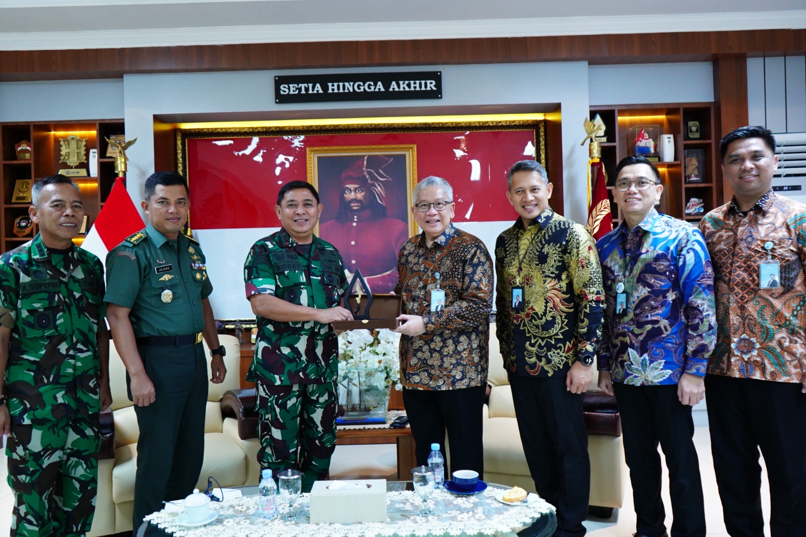Pangdam XIV/Hsn Menerima Audiensi Rombongan Dari Bank Jawa Barat (BJB)