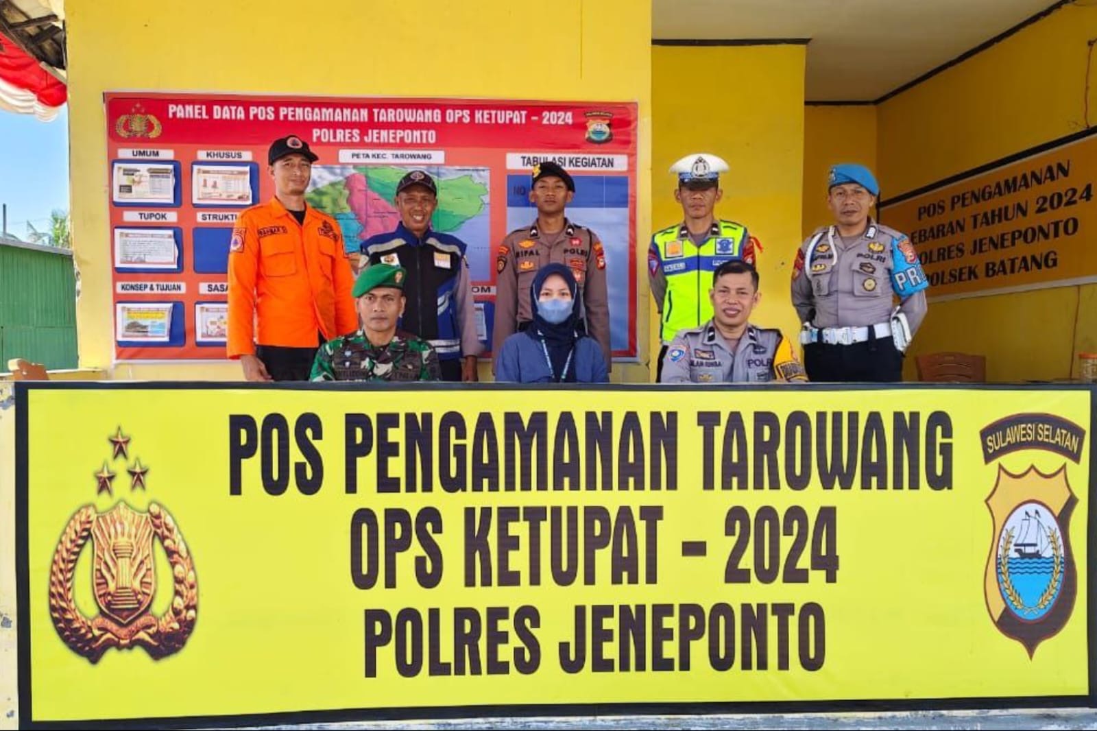 Di Wilayah Kabupaten Jeneponto TNI, Polri dan Instansi Terkait Bersinergi Lakukan Pengamanan Dan Pemantauan Arus Mudik Lebaran