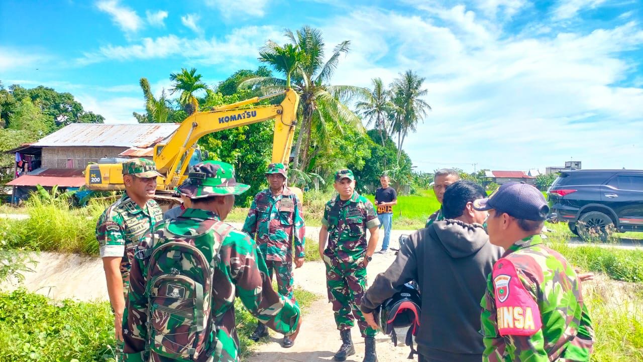 Dandim 1404/Pinrang Dampingi Tim Wasev Tinjau Lokasi Program Oplah Rawa Di Kab. Pinrang