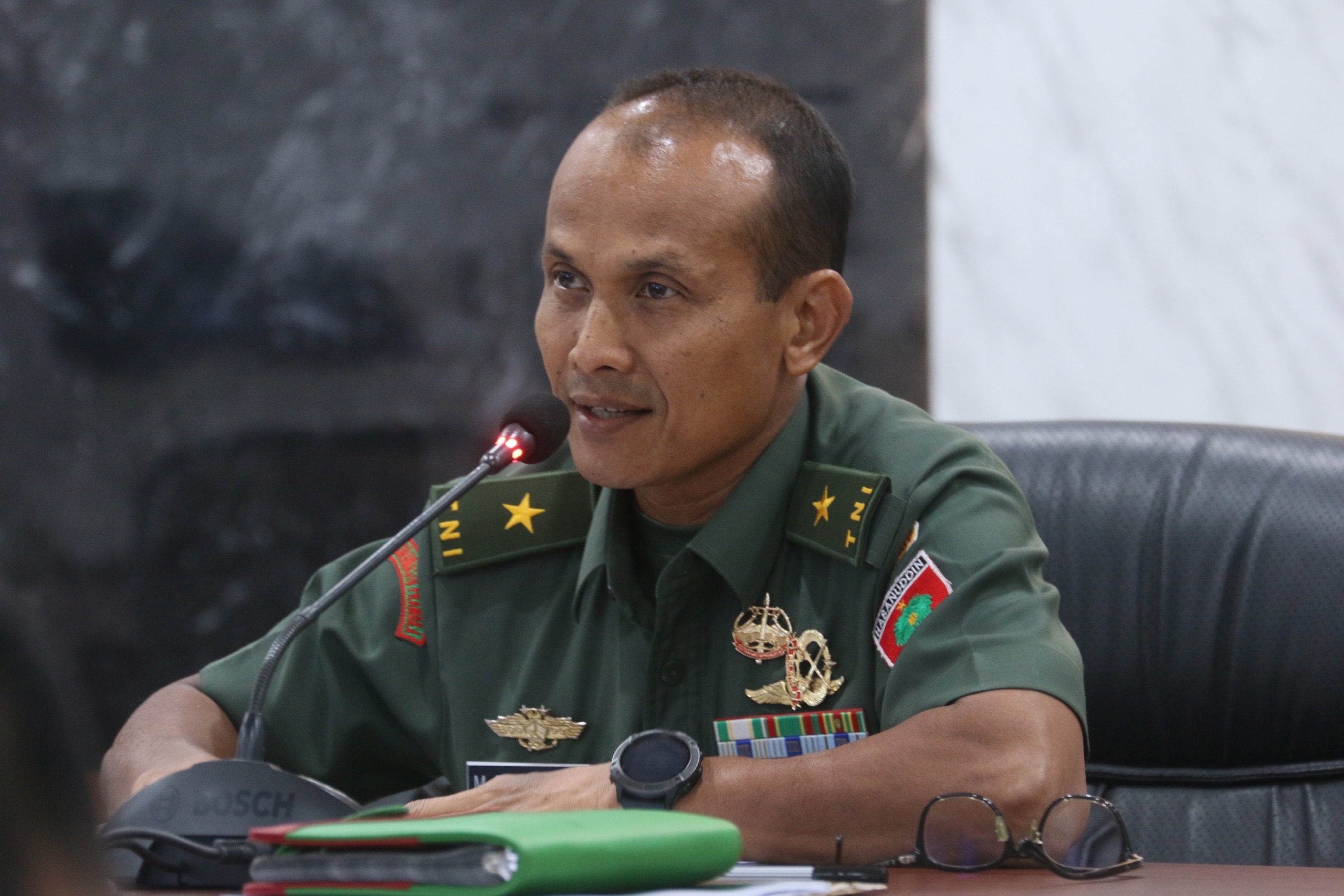 Kasdam XIV/Hsn Mewakili Pangdam Mengikuti Rakornis TMMD Ke-120 TA. 2024 Secara Virtual