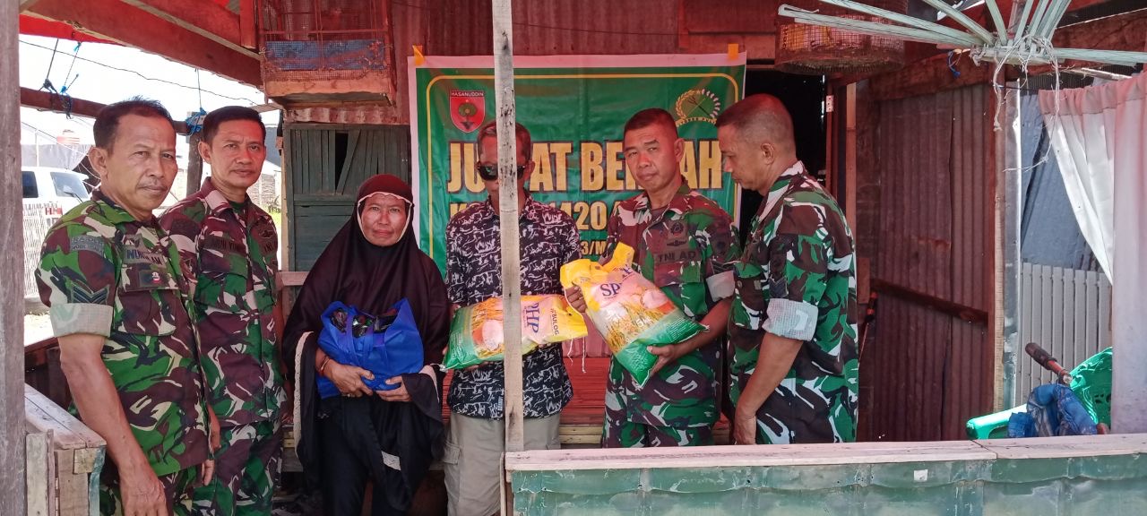 Peduli dengan Warga Binaan, Bati Tuud dan Babinsa Koramil 1420-03/Marittengae Melaksanakan Jumat Berkah