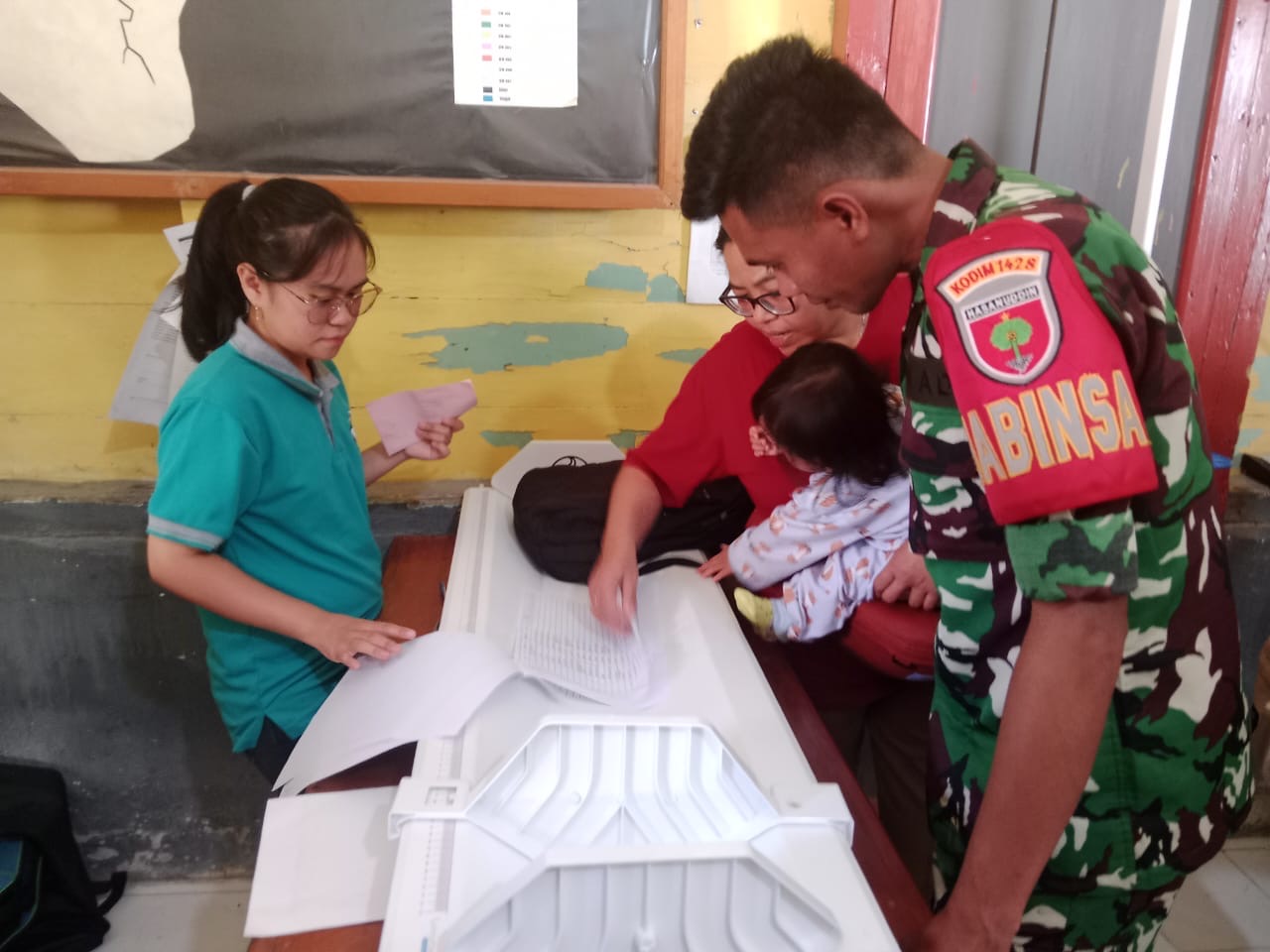 Peran aktif Babinsa dalam pendampingan posyandu di Desa binaan