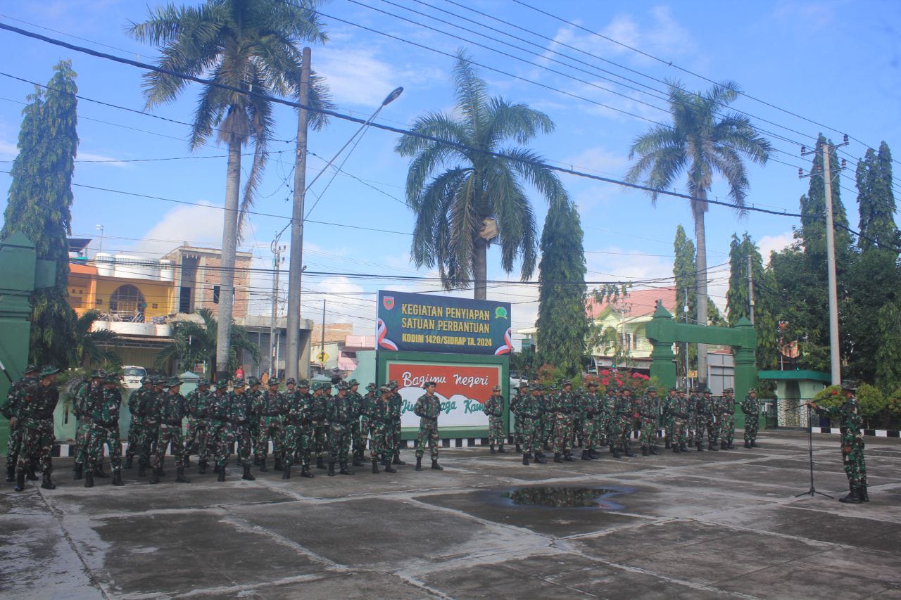 Kodim 1420/Sidrap Siapkan Satuan Perbantuan Dalam Rangka Antisipasi Bencana Alam