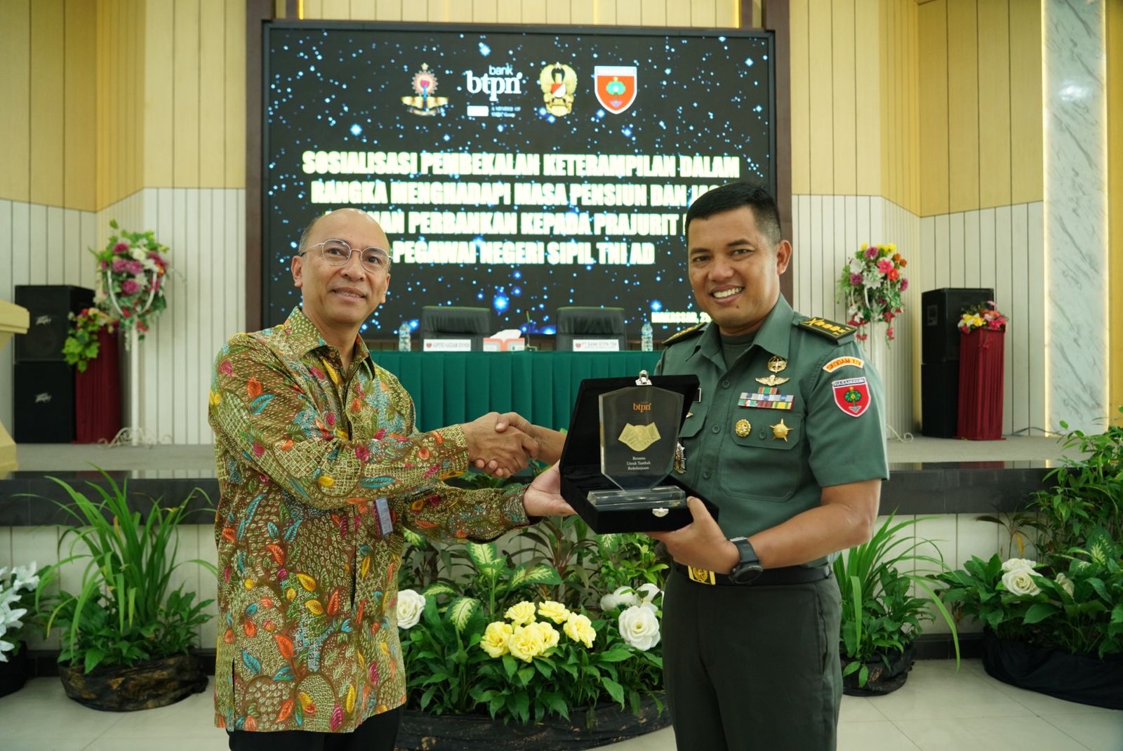 Aspers Kasdam XIV/Hsn Memimpin Sosialisasi Bektram dari Tim Mabesad Dan Bank BTPN Indonesia Bagian Timur