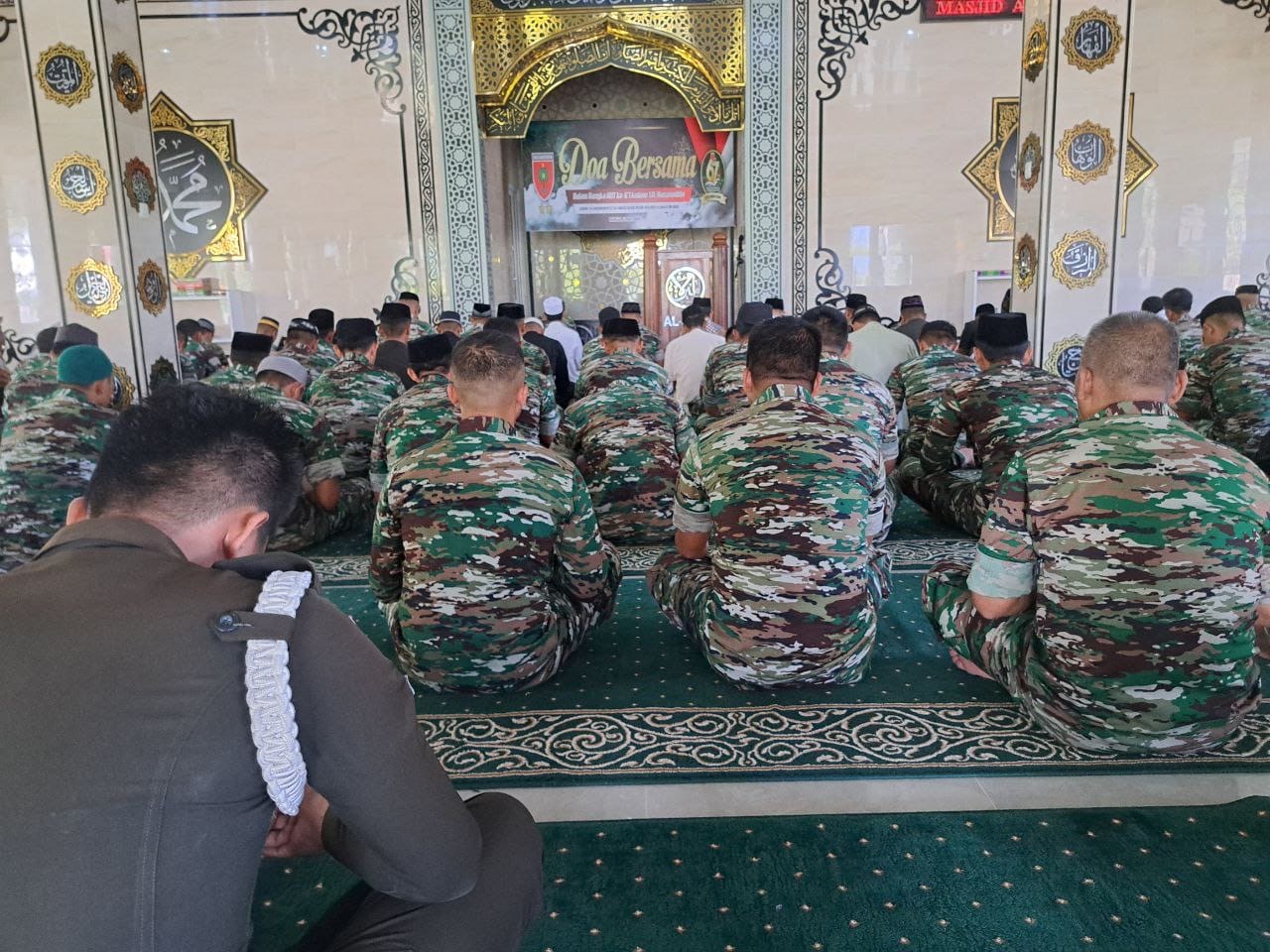 Korem 142/Tatag  Gelar Doa Bersama dalam Rangka HUT Ke 67 Kodam XIV/Hasanuddin Tahun 2024l