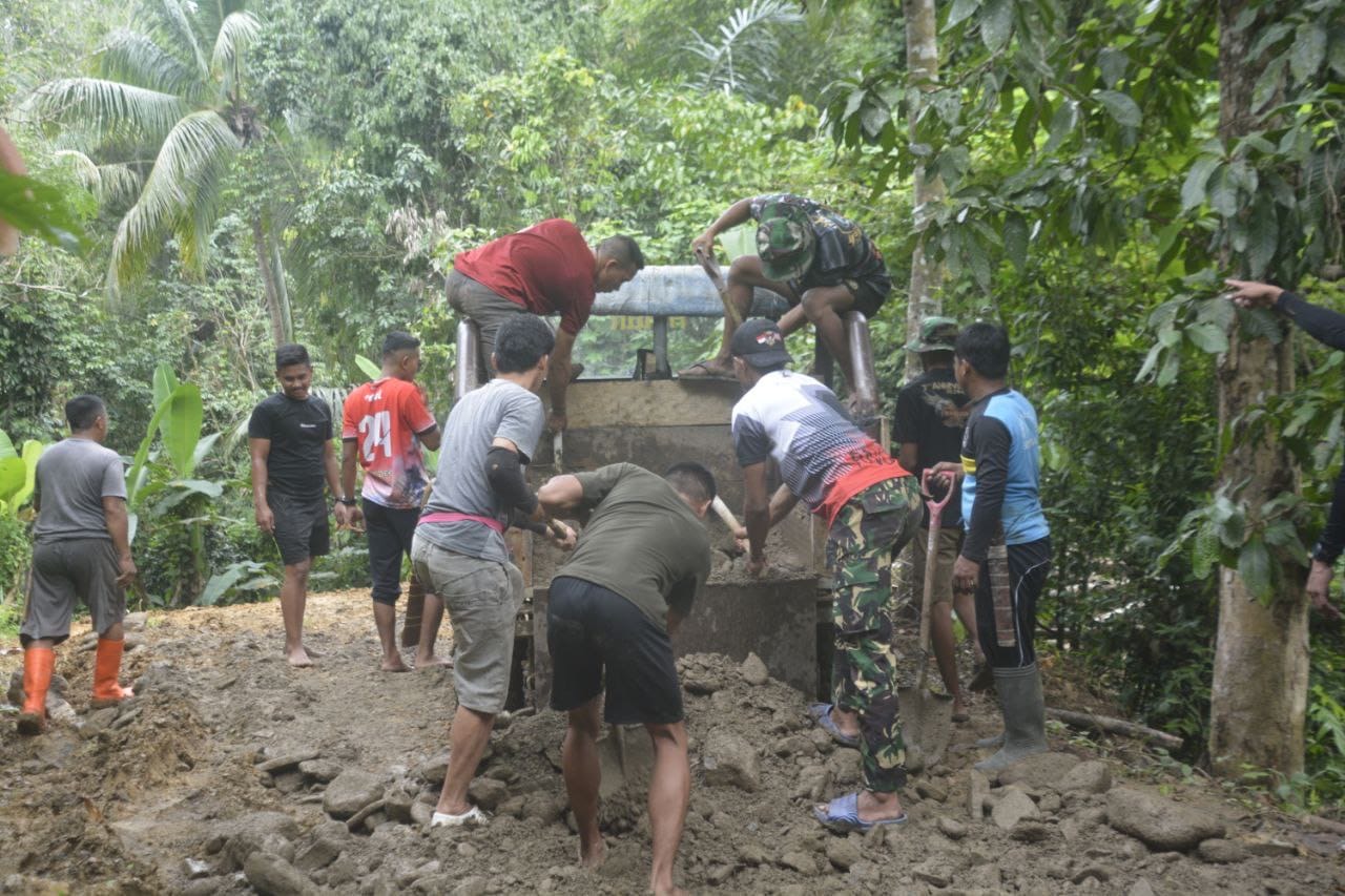 Perintisan Jalan Di Desa Tallambalao, Upaya TMMD Ke-120 Penuhi Harapan Masyarakat