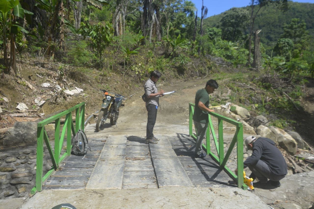 Progres TMMD Ke-120 Kodim 1401/Majene: Pasiter Dampingi Kabid Binamarga Tinjau Sasaran Fisik