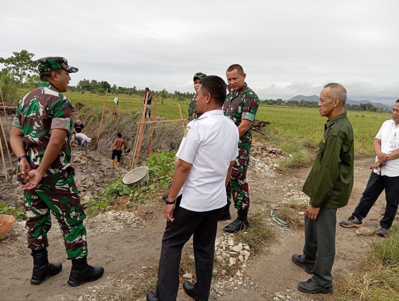 Tim Monev Kodam XIV/HSN Cek Optimalisasi Lahan Rawa di Sidrap