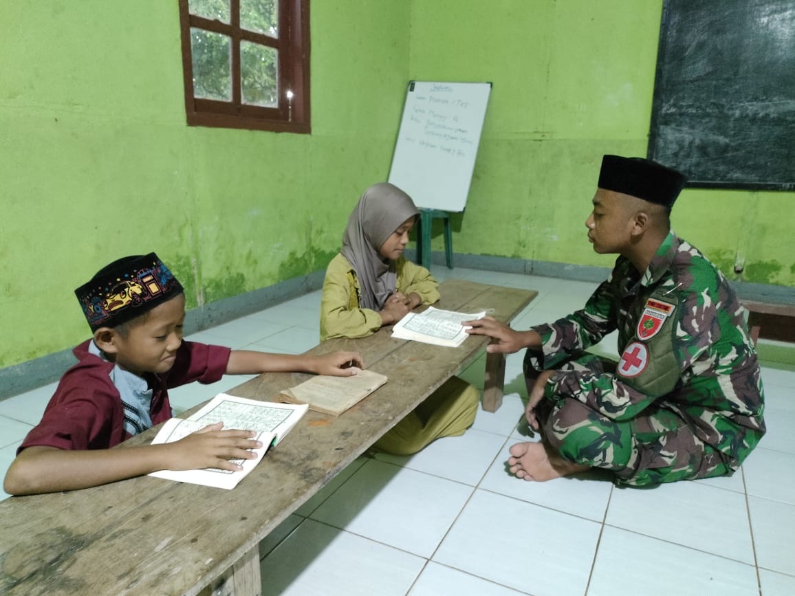 Dengan Niat Tulus dan Tujuan Yang Mulia, Satgas Pamtas Bekali Ilmu Agama Bagi Anak-Anak di Perbatasan