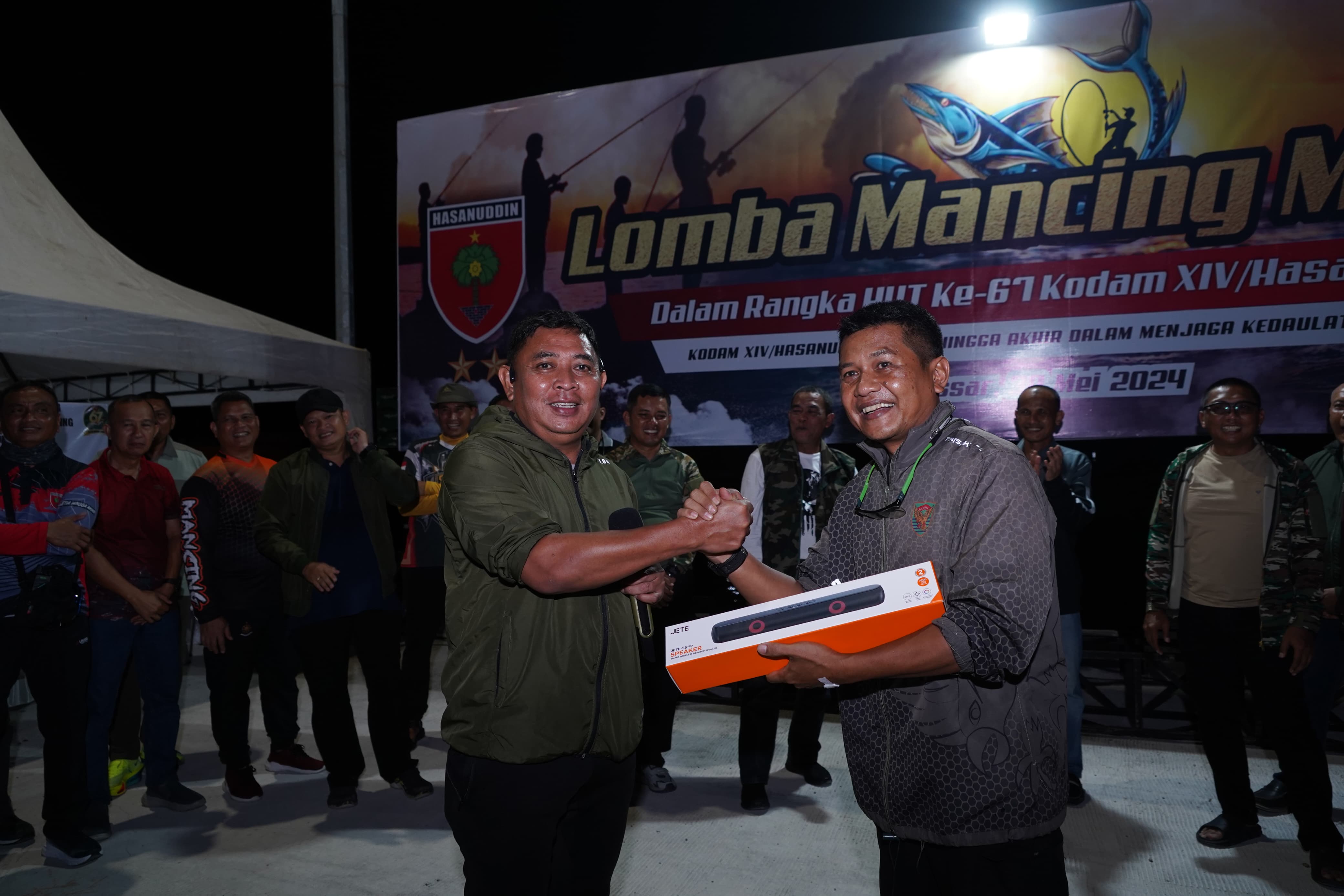 Meriahkan HUT ke-67 Tahun 2024, Kodam XIV/Hsn Gelar Lomba Mancing Mania di Dermaga Lantamal VI Makassar