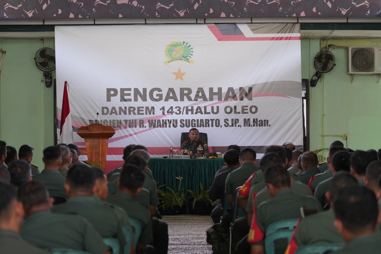 Kunker di Kodim 1417/Kendari, Danrem 143/HO : Berpikir Positif, Bekerja dengan Ihklas dan Lakukan Yang Terbaik