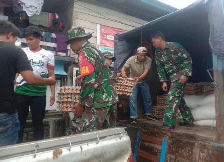 Penyaluran Bantuan Kodim 1420/Sidrap Ke Desa Tana Toro Terkendala Akses Jalan
