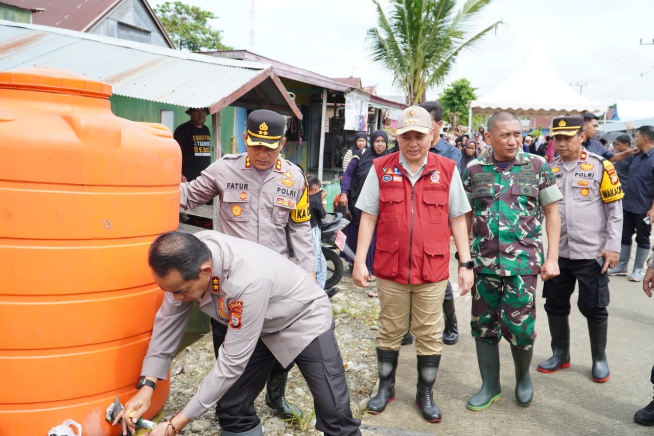 Dandim 1406/Wajo Turut Serta dalam Kunjungan Kapolda Sul-Sel di Kab. Wajo