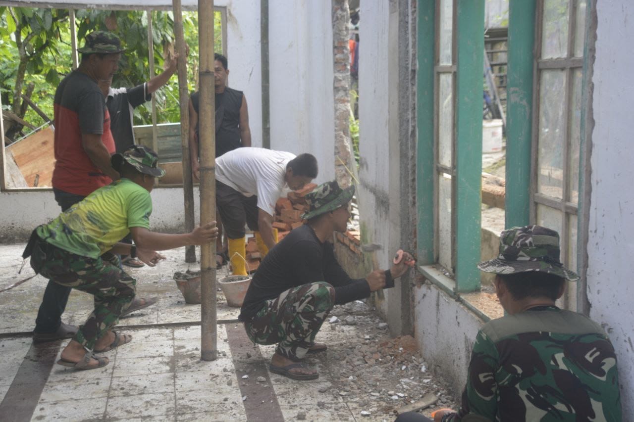 Rehab Masjid Al-Akbar, Inisiatif Mulia dari Dansatgas TMMD Ke-120 Kodim 1401/Majene