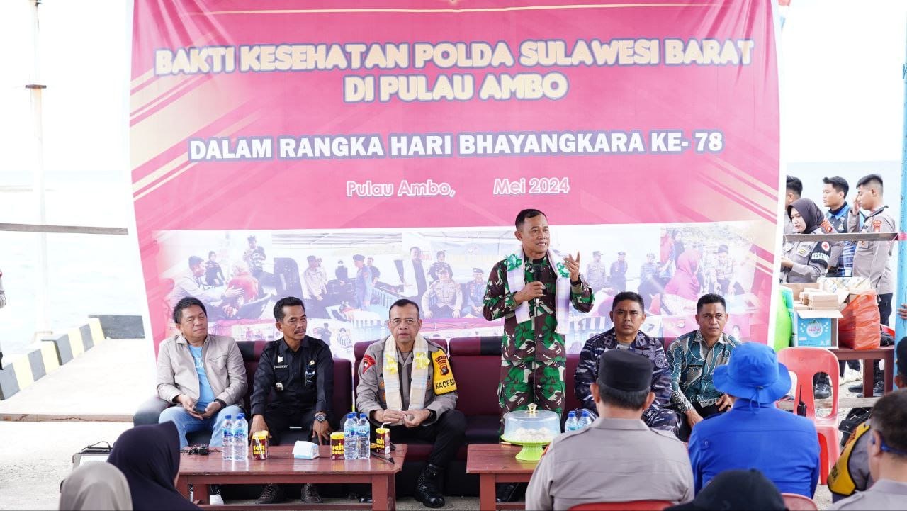 Hadiri Bakti Kesehatan Di Pulau Ambo, Danrem 142/Tatag siap berkolaborasi dalam Pelayanan Kesehatan