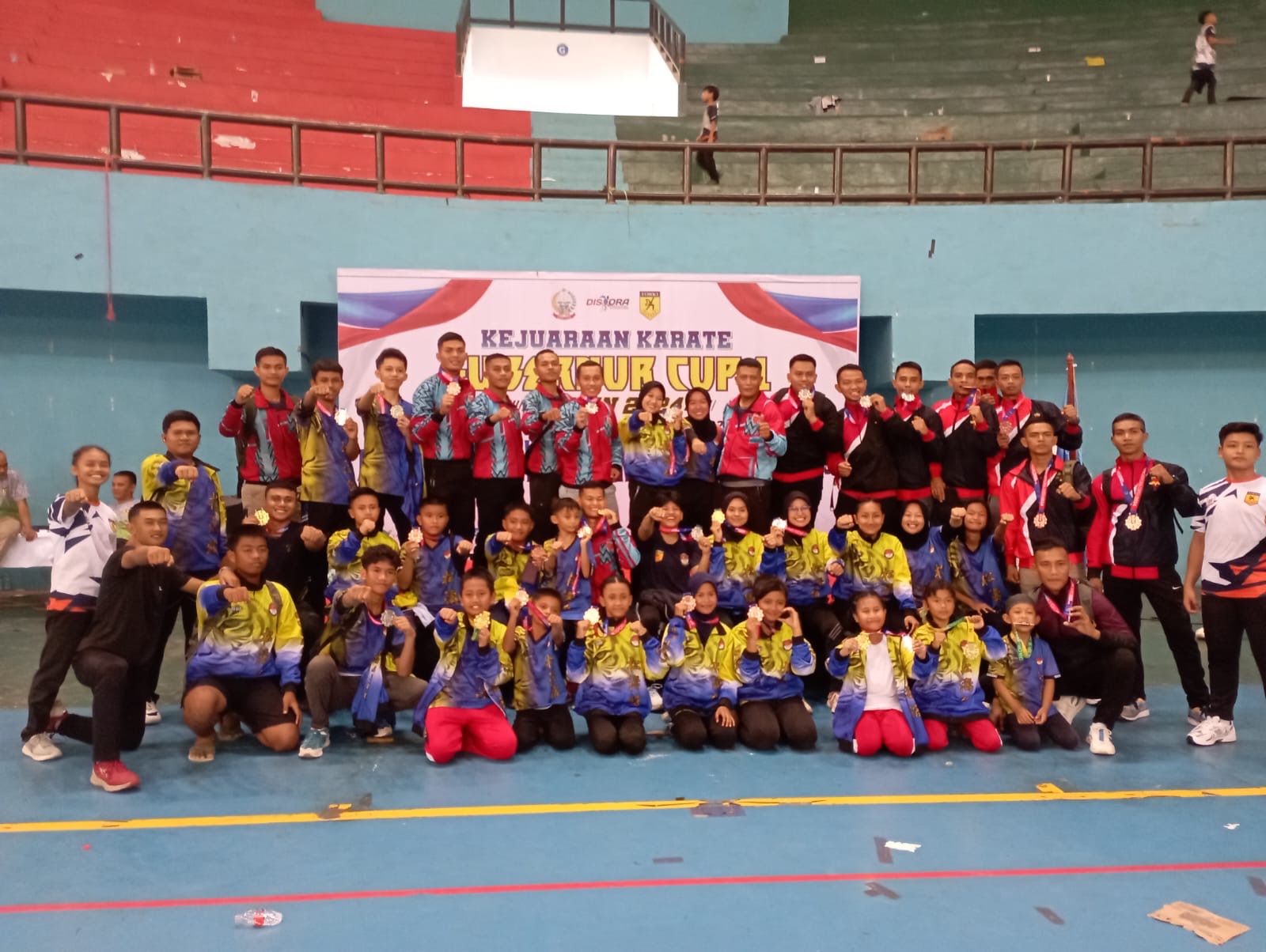 Prestasi Membanggakan, Tim Karate Kodam XIV/Hasanuddin Dominasi Pertandingan Kejuaraan Karate Dispora Piala Gubernur Cup