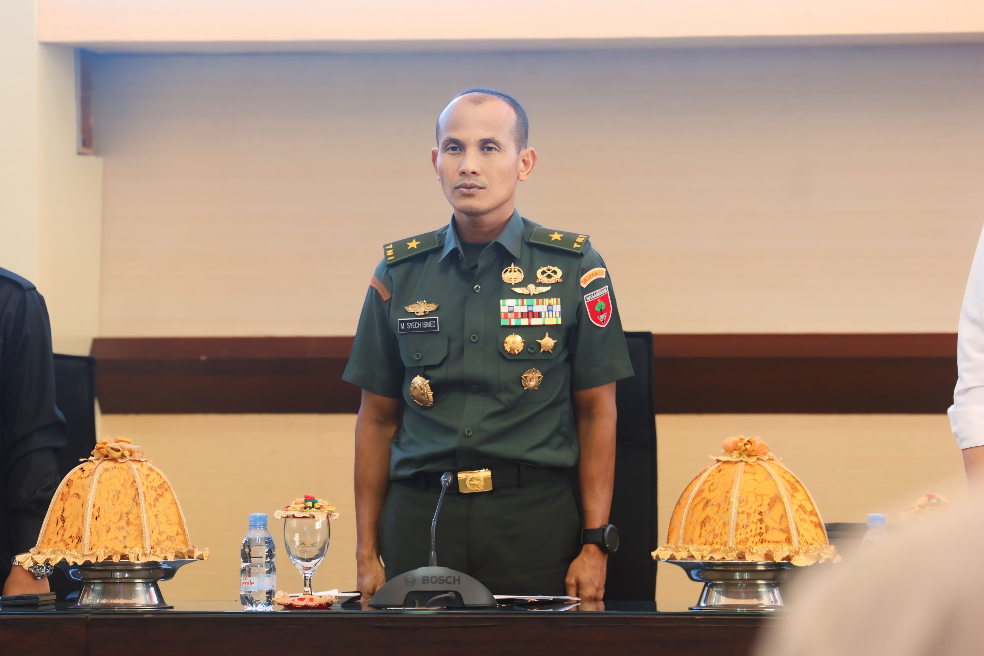 Kasdam XIV/Hsn Mewakili Pangdam Paparkan Kesiapan Kodam XIV/Hsn Pada Pilkada Serentak Tahun 2024