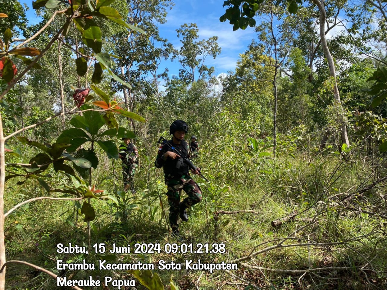 Tidak Pernah Layu Semboyan Satgas Pamtas Yonif 726/Tml Pastikan Kondisi Perbatasan RI-PNG Tetap Aman