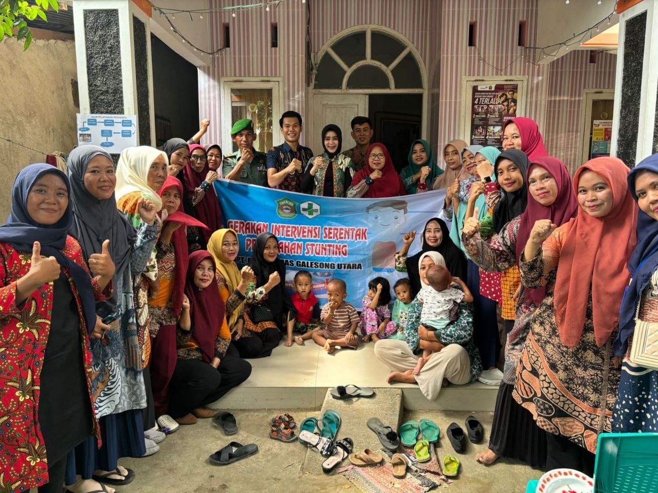 Tekan Stunting, Babinsa Aktif Laksanakan Pendampingan Kegiatan Posyandu Dan Pemberian Makanan Tambahan