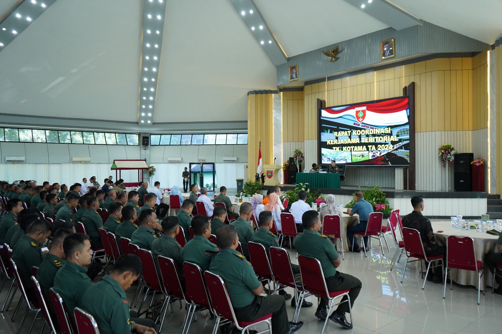 Aster Kasdam XIV/Hsn Mewakili Pangdam Pimpin Rakor Kermeter TK. Kotama TA. 2024