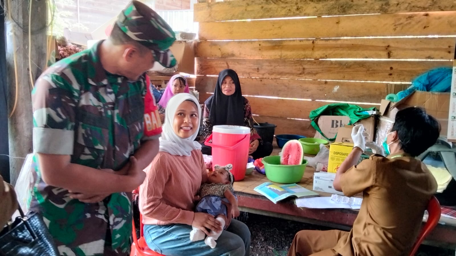 Upaya Pencegahan Stunting Babinsa Koramil 1419-04/Alla Aktif Pendampingan Posyandu