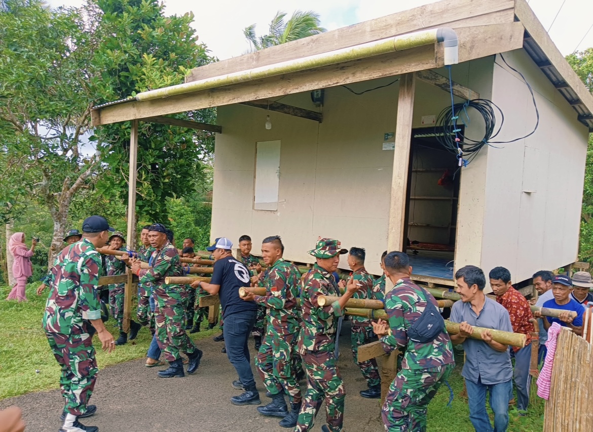 Sasaran Fisik Dan Tambahan Rampung, Personil Satgas TMMD Ke-120 Kodim Selayar Dapat Tugas Tambahan Tak Terduga