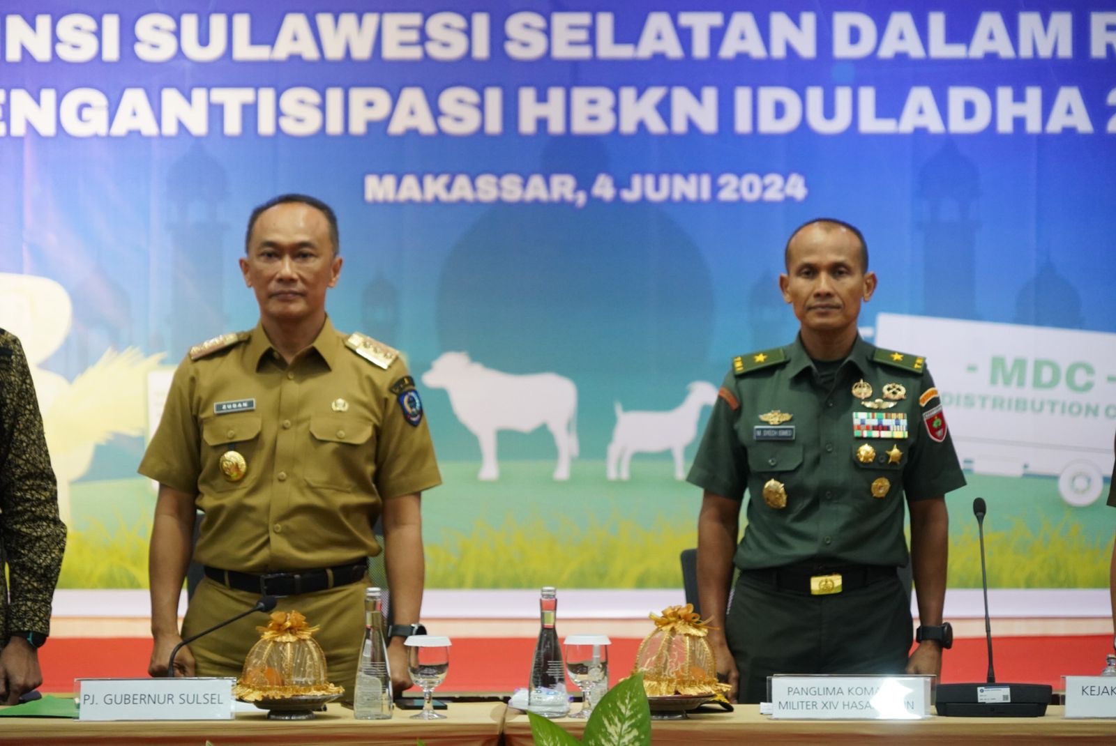 Wakili Pangdam, Kasdam XIV/Hsn Hadiri HLM TPID Sulsel Bahas Strategi Stabilitas Pangan Jelang Idul Adha