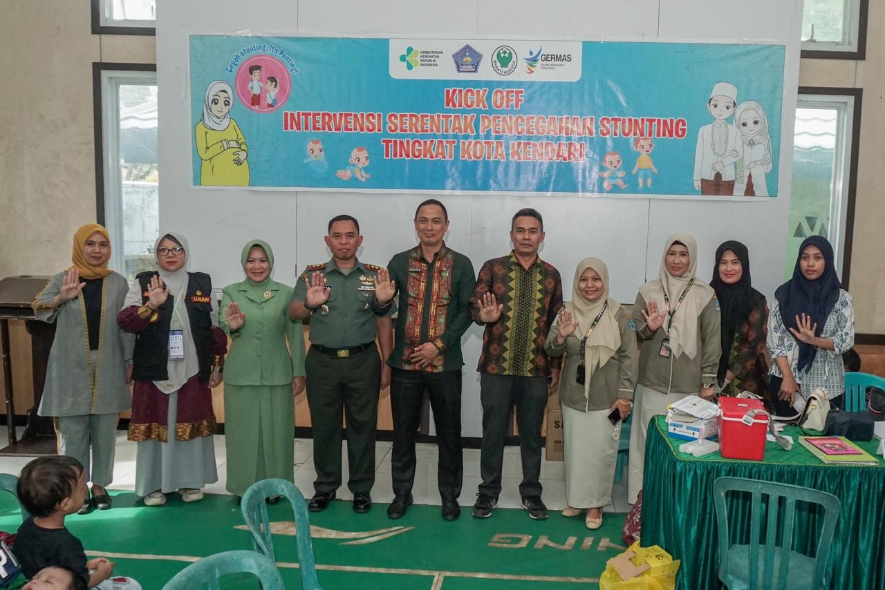 Kodim Kendari Kolaborasi Dengan Dinkes Kota Kendari Atasi Stunting